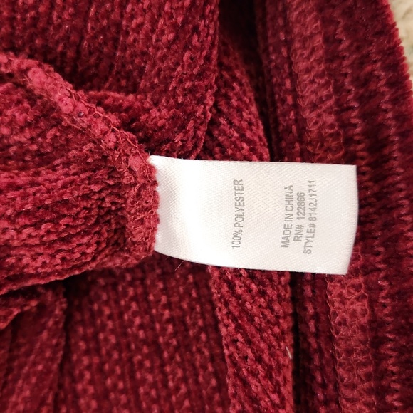 Chenault longsleeve Wine Red Dress - Picture 8 of 8